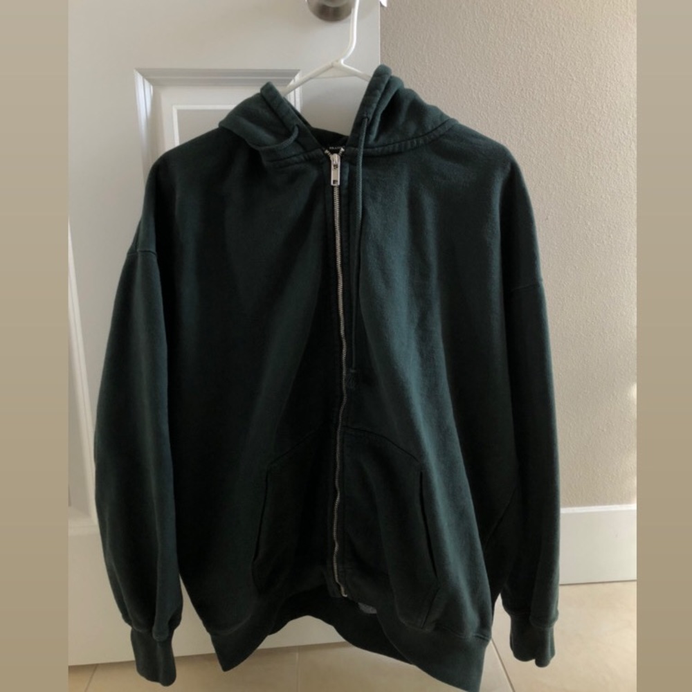 Brandy Melville Oversized Hoodie in Emerald Green